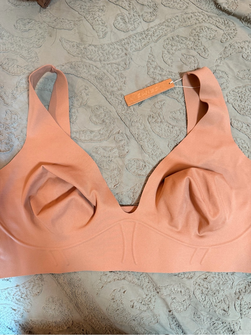 SKIMS Peach Wireless Seamless Bralette